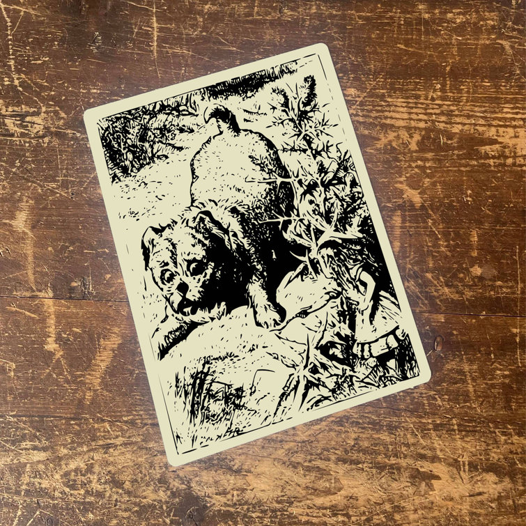 Ophelia & Co. Alice in Wonderland Dog Illustration Wall Décor Wayfair